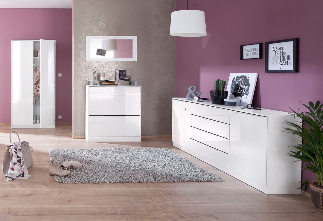 borchardt Möbel Schuhschrank Oliva | Weiß