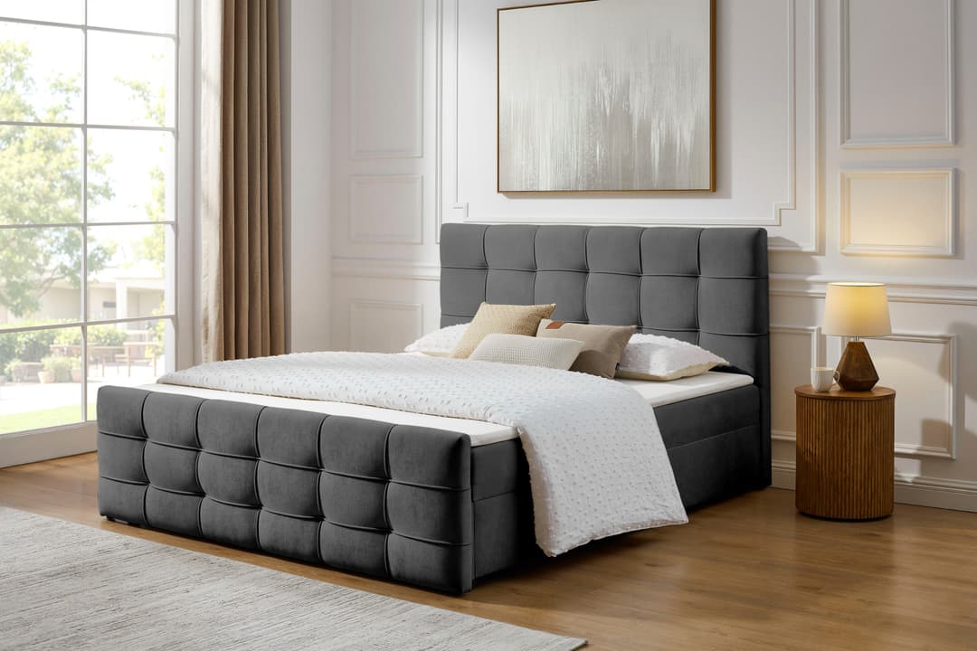 OTTO home Boxbett Lilienne | Grau