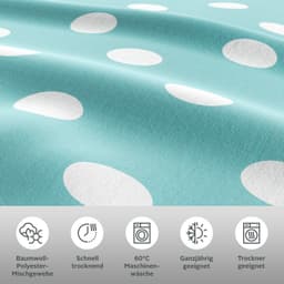 OTTO home Wendebettwäsche Dots | Blau