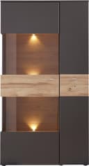FORTE Vitrine Como Highboard | Braun