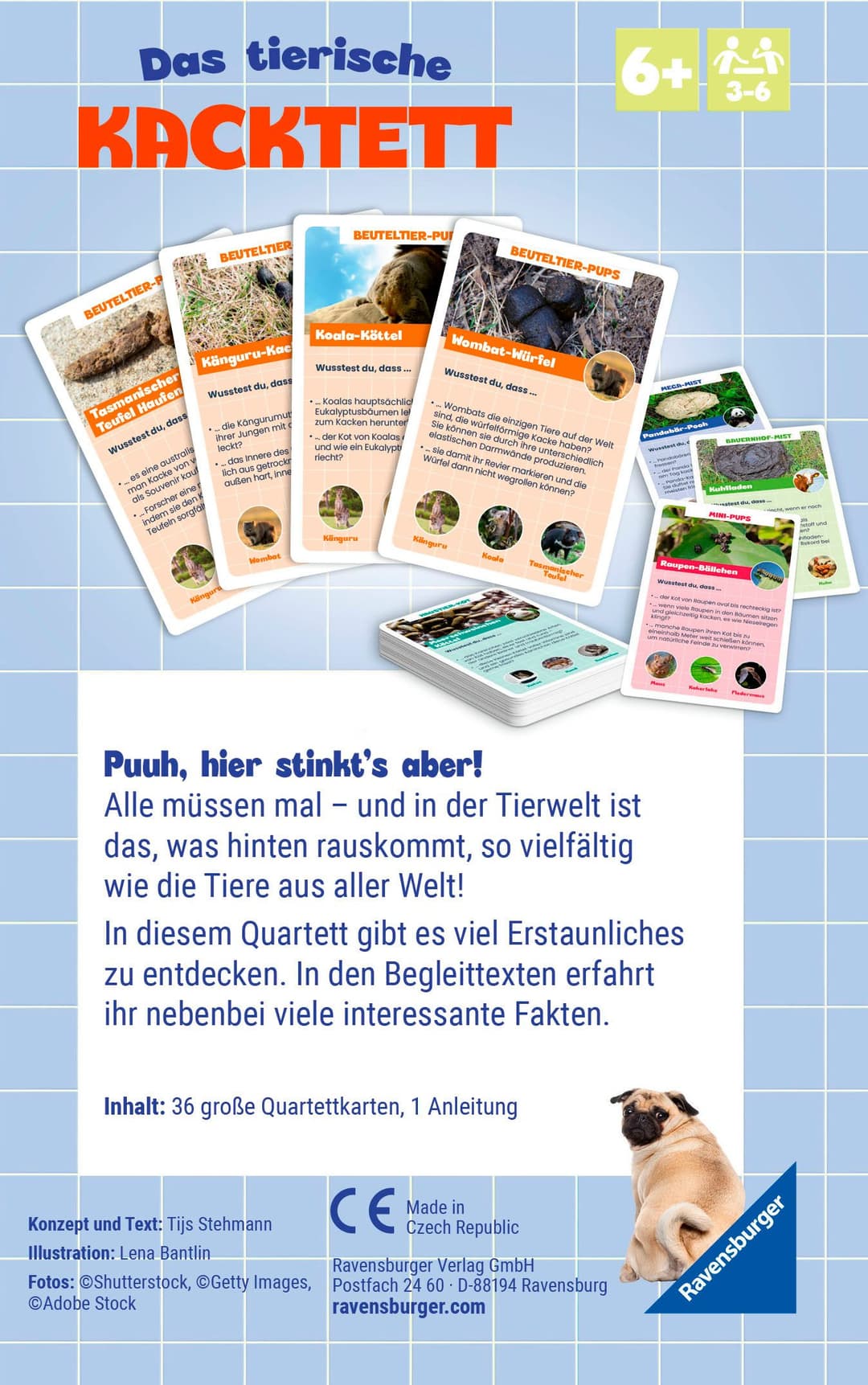 Ravensburger Spiel Das tierische Kacktett | Mehrfarbig