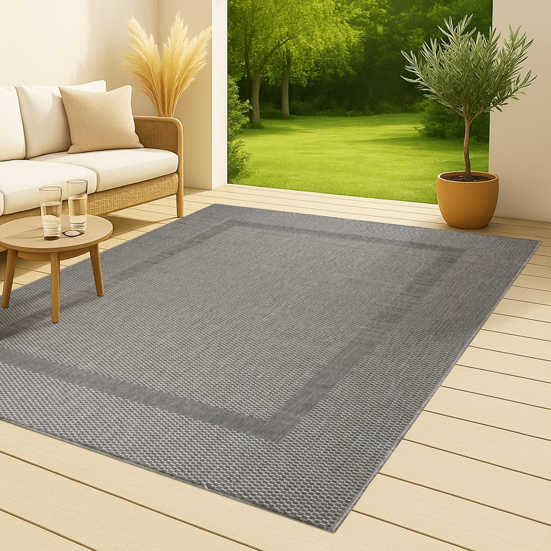 OTTO home Teppich Venedig Bordüre | Grau
