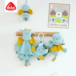 Fehn Drache Deluxe Schmusetuch | Blau
