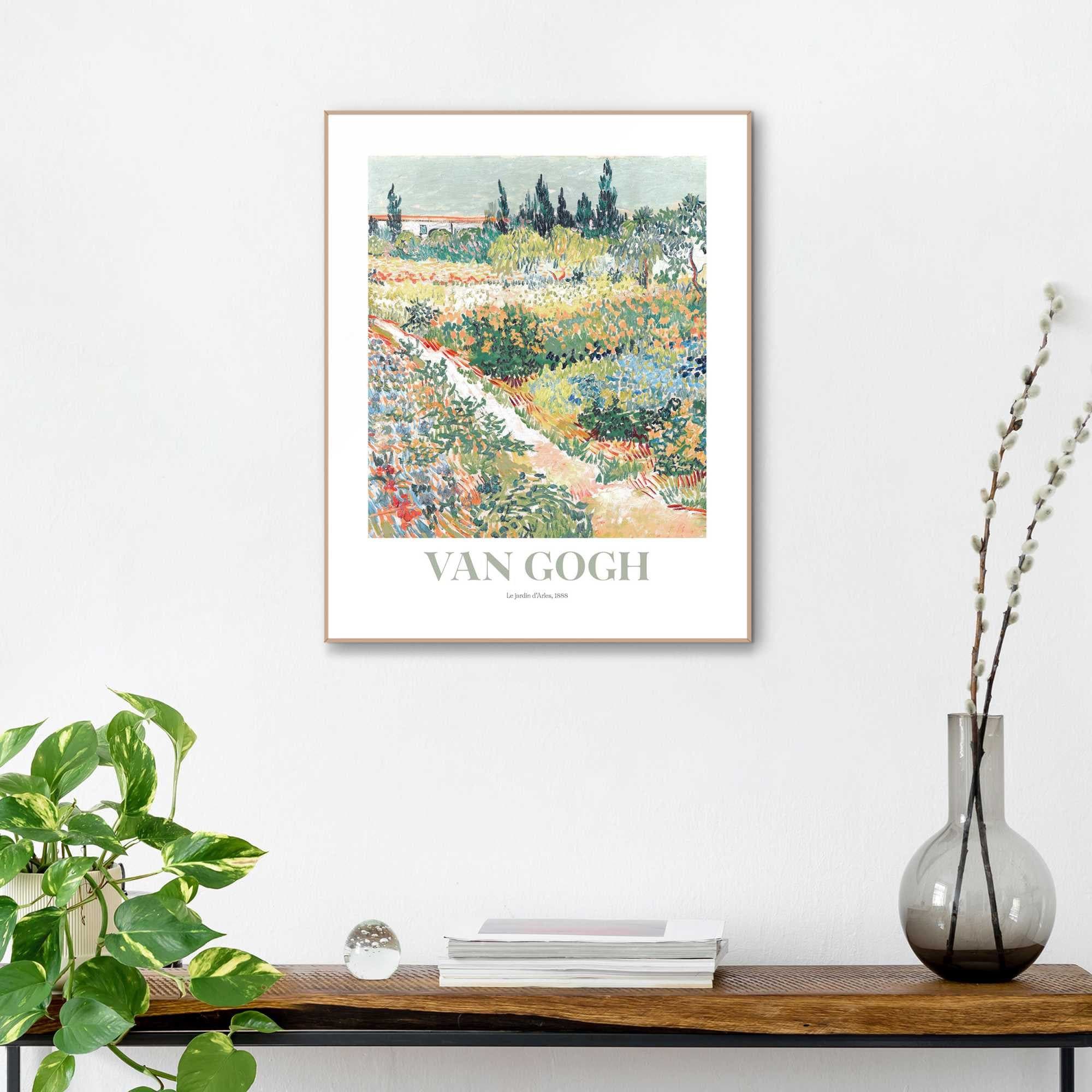 Reinders! Bild mit Rahmen Van Gogh - riverbank in springtime | Grün