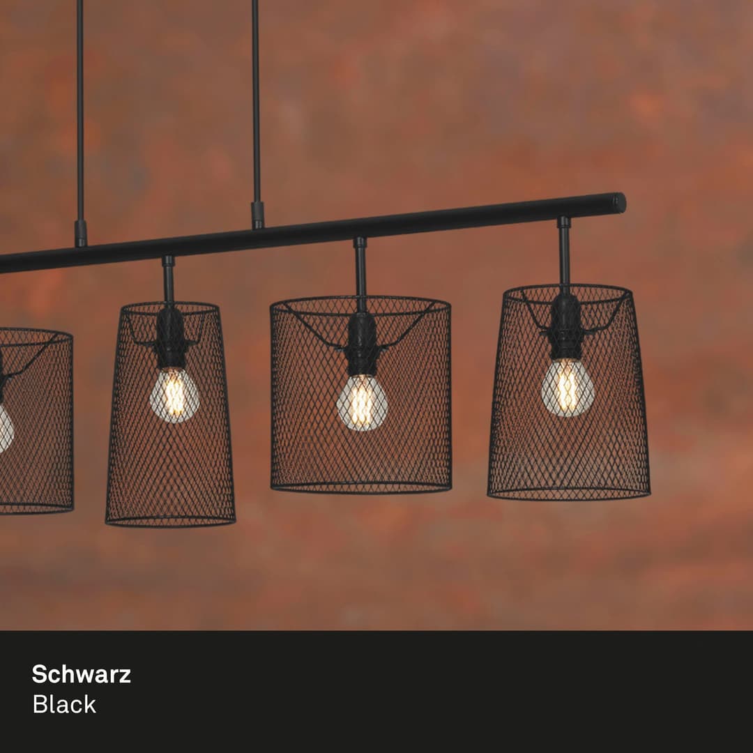 Briloner Leuchten Pendelleuchte RETRO | Schwarz