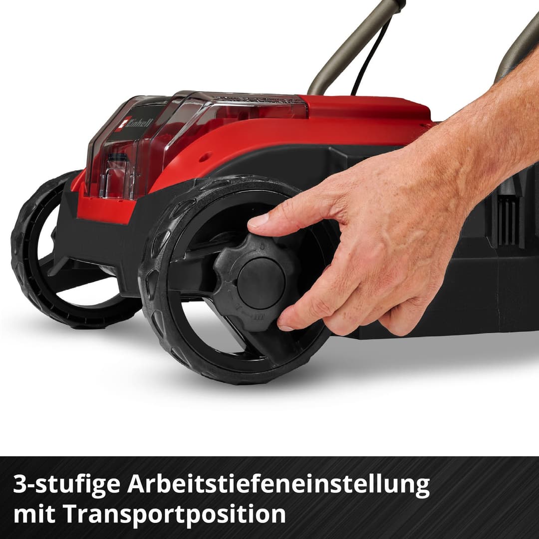 Einhell Akku-Vertikutierer / Lüfter GC-SC 18/28 DS Li-Solo | Schwarz