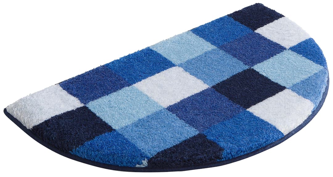 Grund Badematte Mosaik | Blau