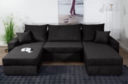COLLECTION AB Pico U-Form Wohnlandschaft | Schwarz