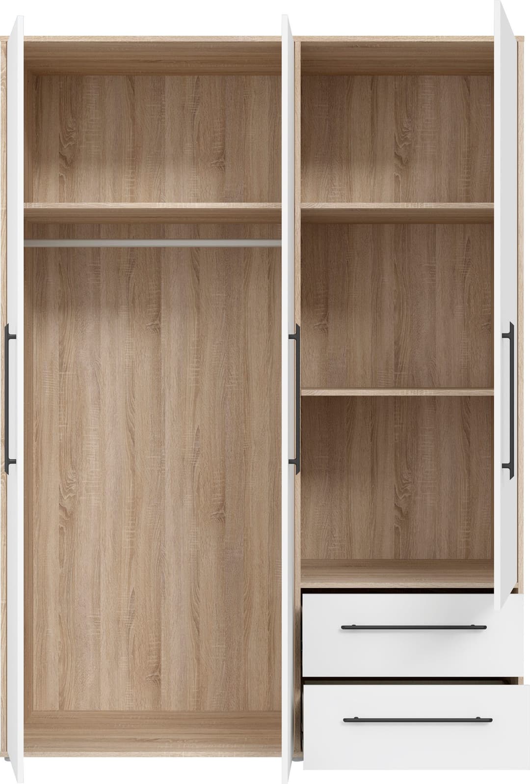 FORTE Kleiderschrank Mokkaris | Holztöne