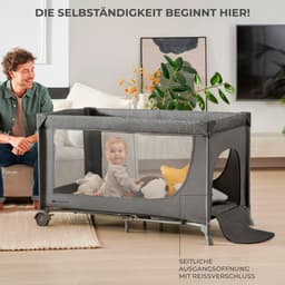 Kinderkraft JOY 2 Reisebett | Grau