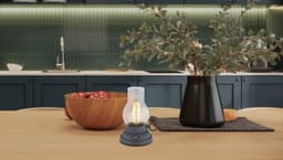 GLOBO LIGHTING LED Tischleuchte PETRO | Grau