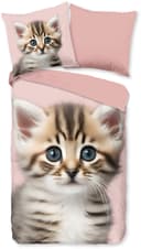 good morning Kinderbettwäsche Meow | Rosa