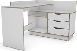 byLIVING Eckschreibtisch Bern | Holztöne