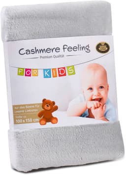 Kinderdecke Premium Cashmerefeeling | Grau