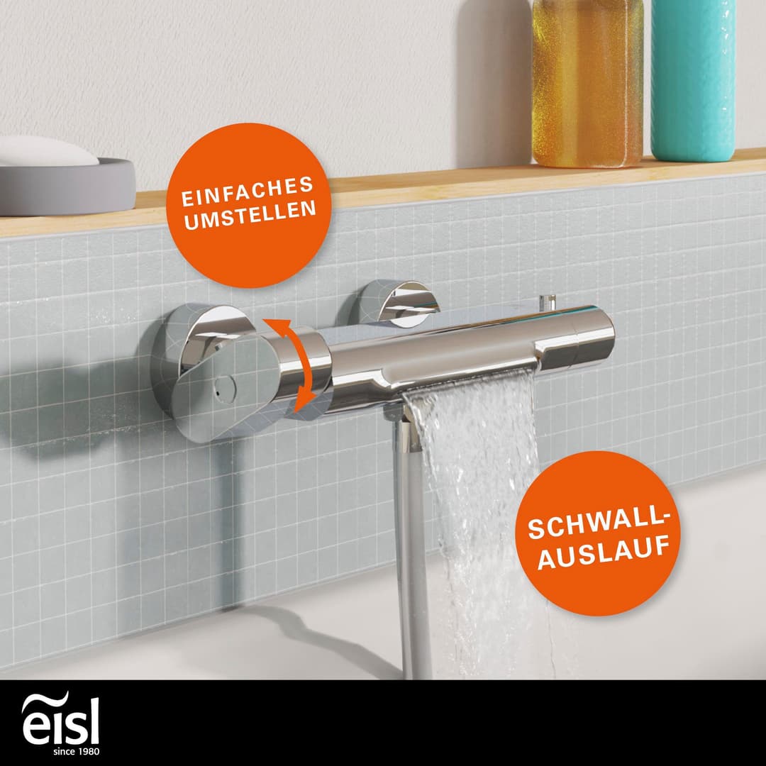 Eisl Wannenthermostat CARNEO | Silber