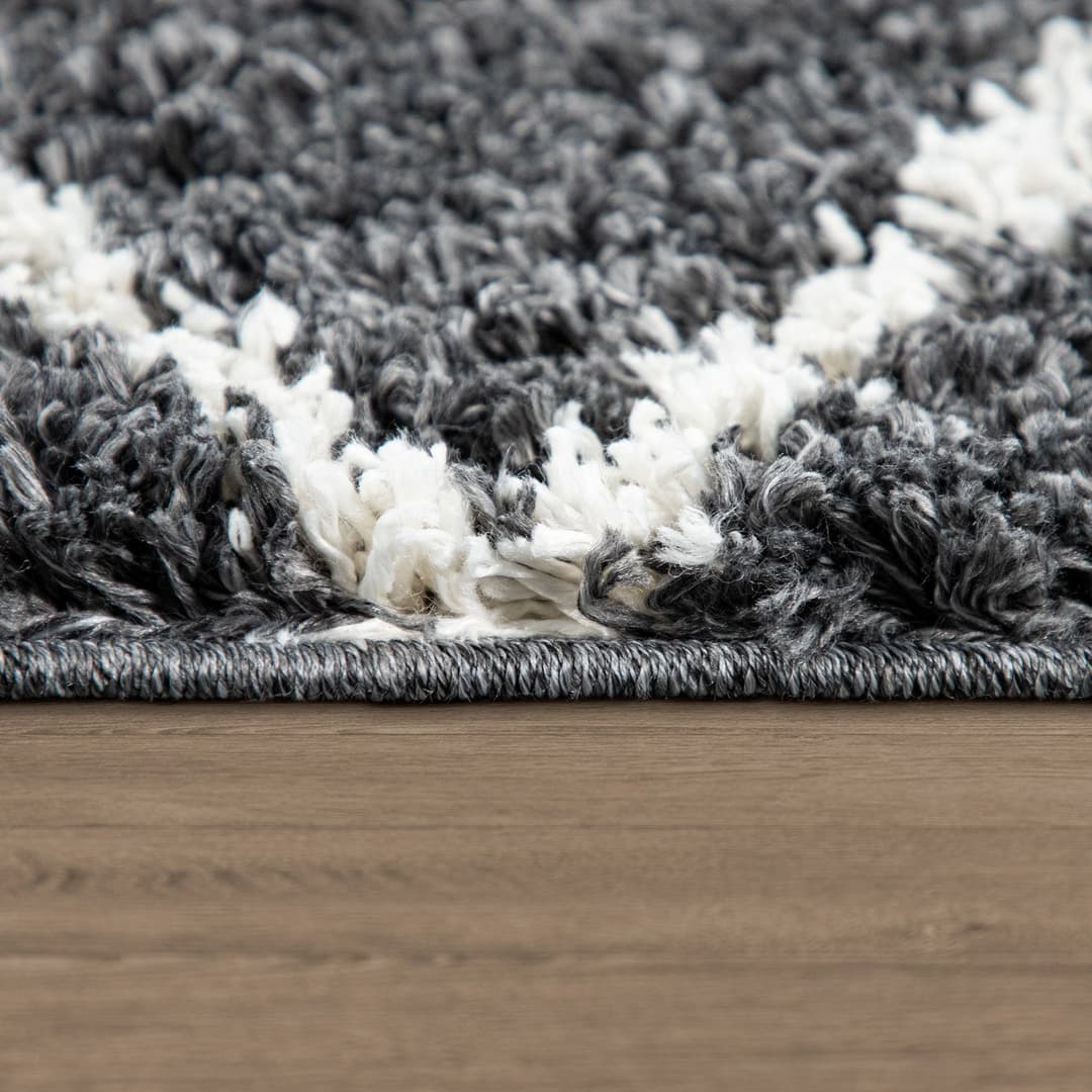 Paco Home Kalmar 442 Hochflor-Teppich | Grau
