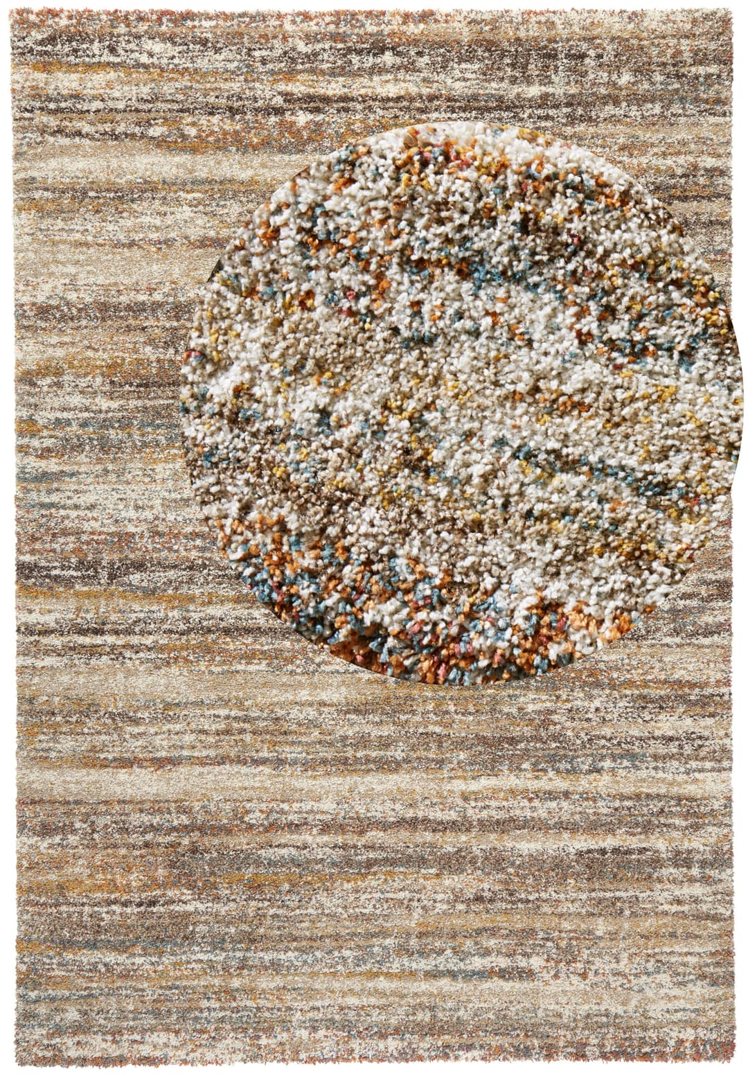 HANSE Home Hochflor-Teppich Granite | Braun