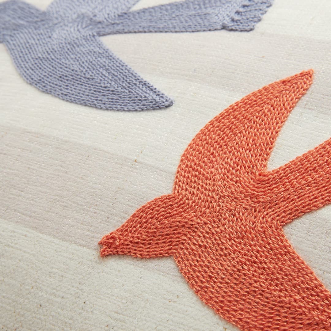 TOM TAILOR HOME Dekokissen Birds | Beige