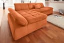 DOMO collection Ecksofa NMoric XXL | Terrakotta 2