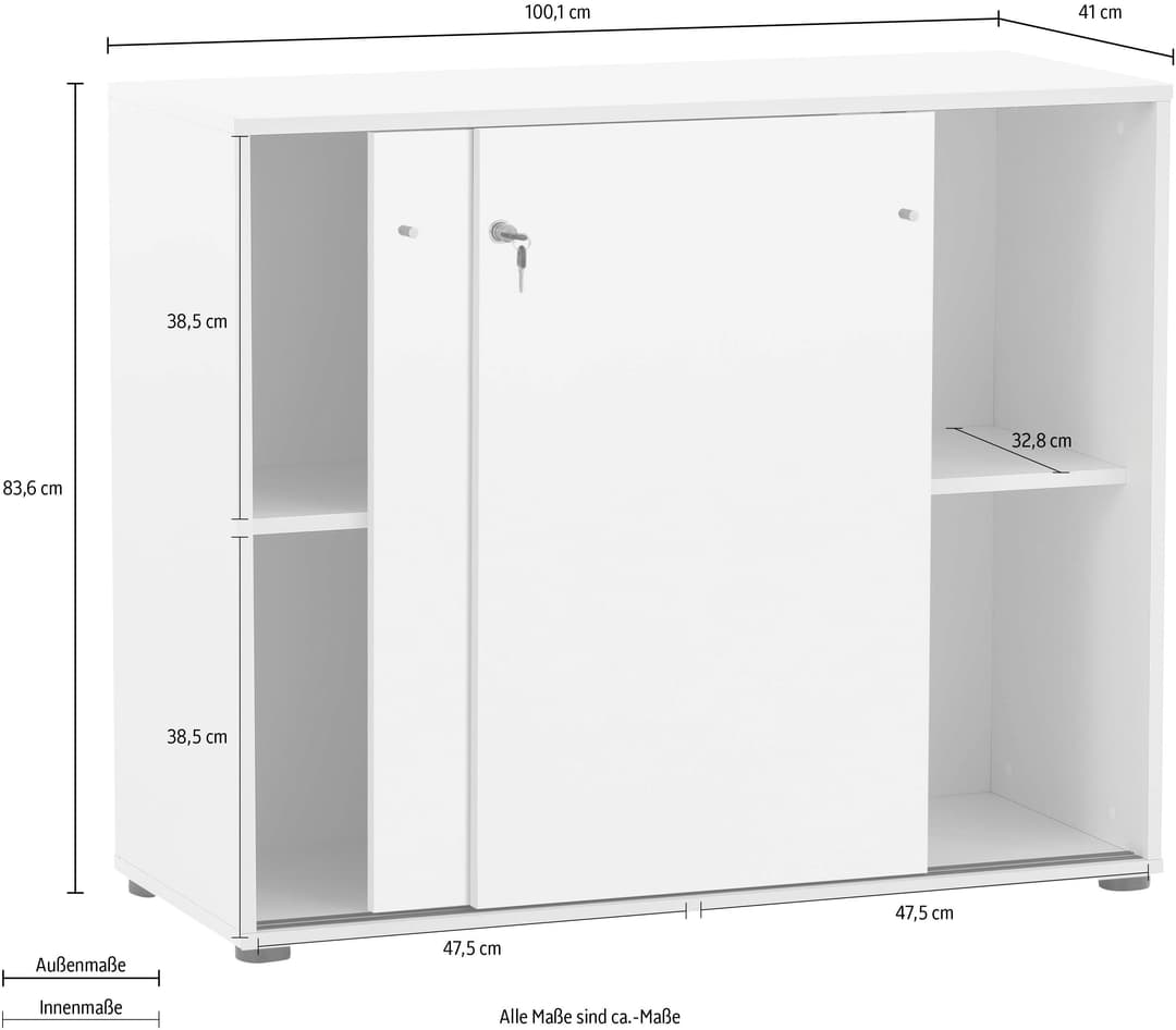 Schildmeyer Aktenschrank Serie 400 | Weiß
