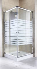 welltime Eckdusche Trento Banda Plus | Silber 2