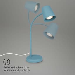 Briloner Leuchten SKRIVA Tischleuchte | Blau