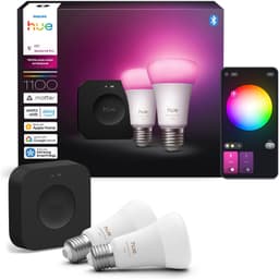 Philips Hue LED-Leuchtmittel Starter Kit Bridge Pro + 2x White and