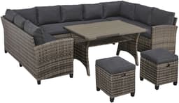 KONIFERA Gartenlounge-Set Rotterdam | Grau