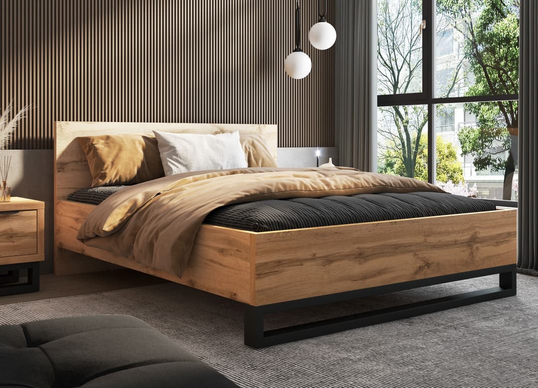 Home affaire Bett Bronne | Holztöne
