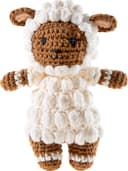 Heunec® Kuscheltier Crochi, Häkel-Freund Lamm | Braun