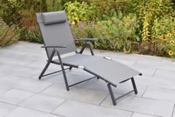 MERXX Gartenliege Deckchair | Grau