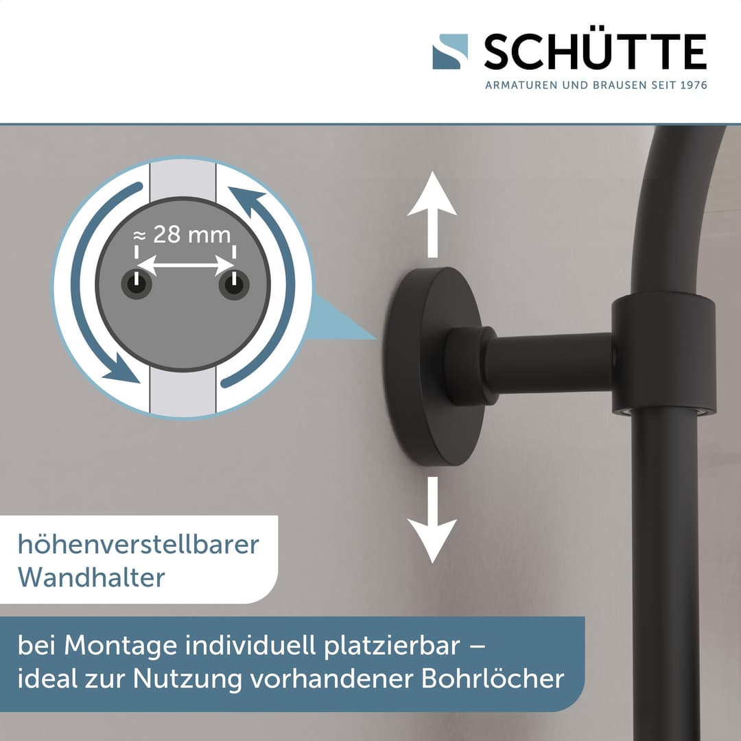 Schütte Duschsäule MADURA FRESH | Schwarz