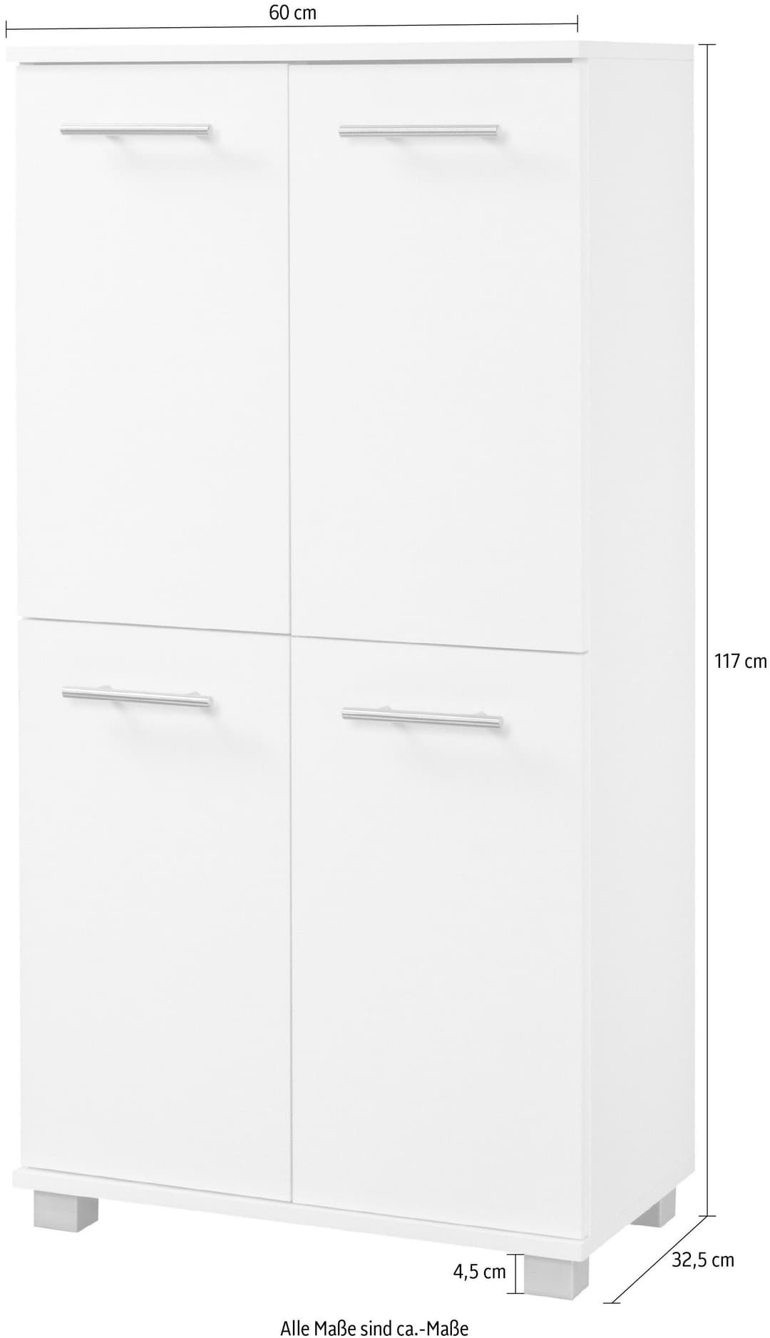 Schildmeyer Midischrank Isola | Weiß