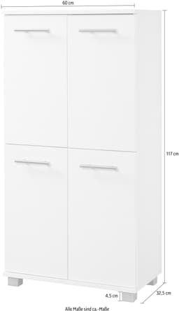 Schildmeyer Midischrank Isola | Weiß