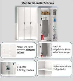 Home affaire Mehrzweckschrank JOLLY | Weiß