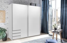 Wimex Schwebetürenschrank Emden Mit Außenschubkästen | Weiß