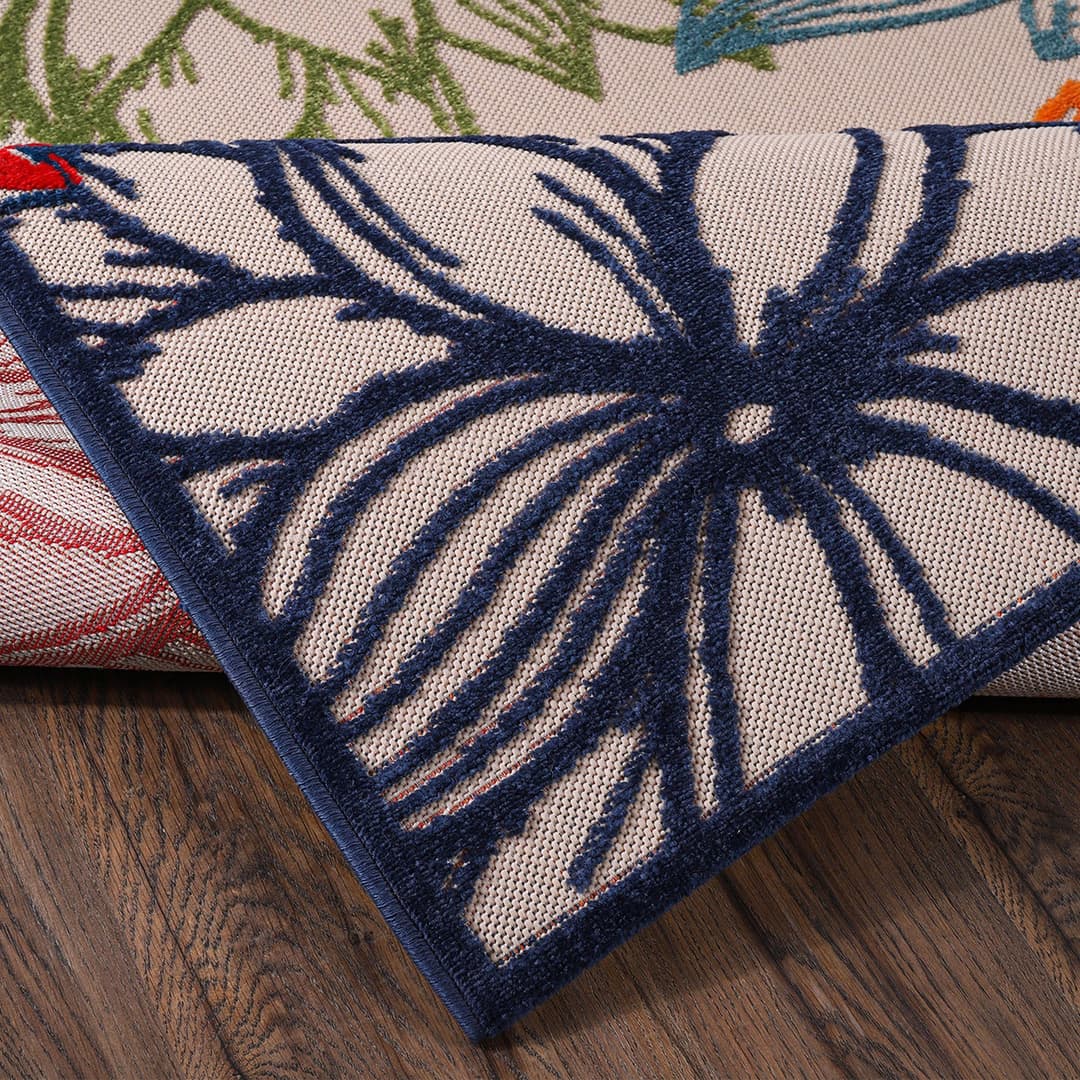 Sanat Teppich Floral 2 Outdoor | Mehrfarbig