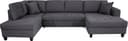 Trends by HG Wohnlandschaft Moritz U-Form | Grau 2