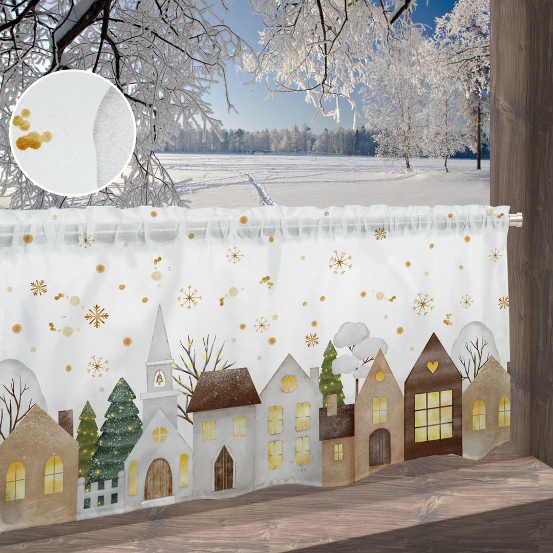 OTTO home Scheibengardine Noel | Mehrfarbig