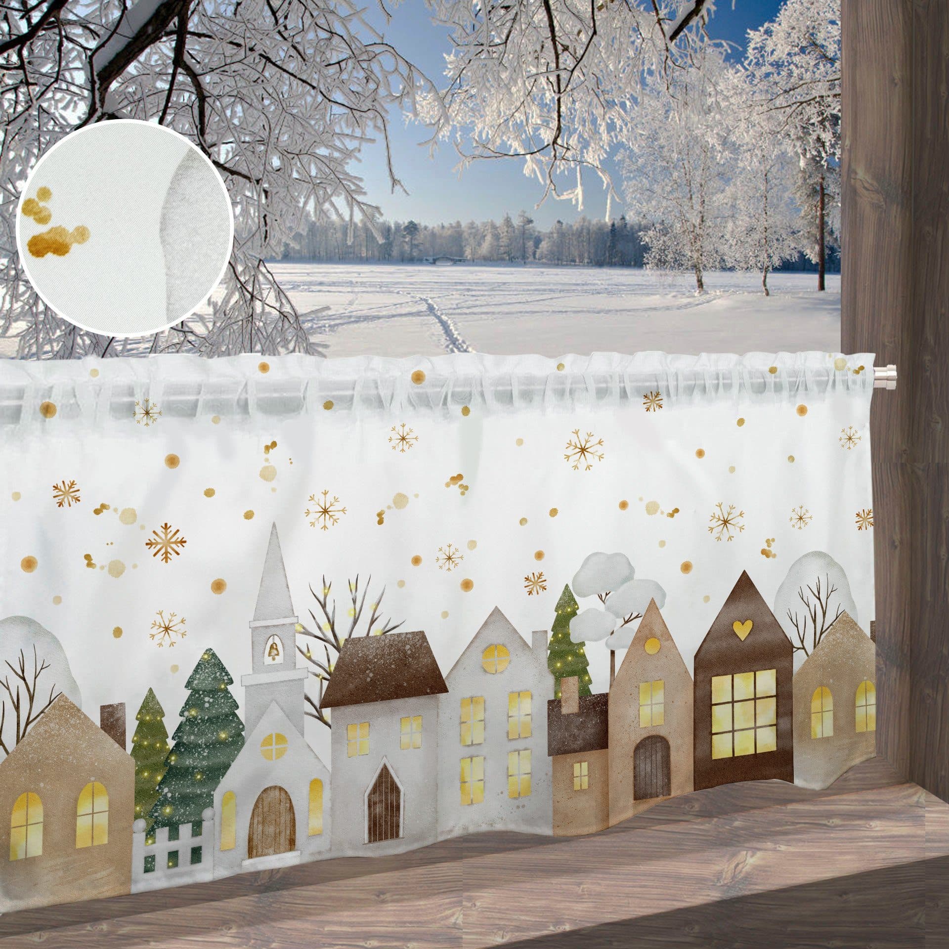 OTTO home Scheibengardine Noel | Mehrfarbig