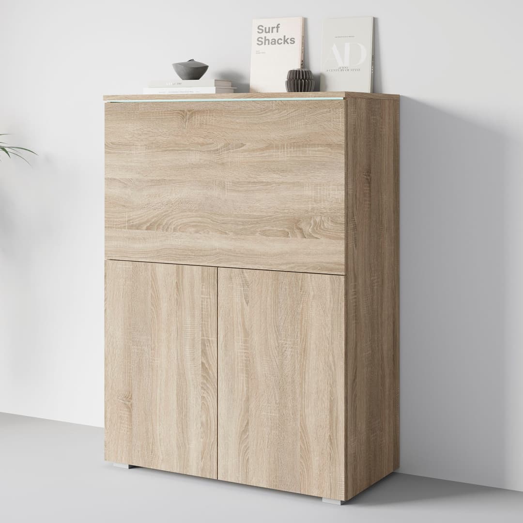 home affaire PC-Schrank Vera | Braun
