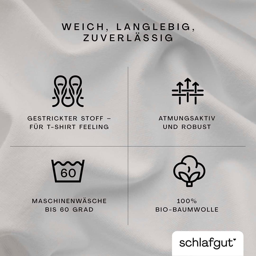 Schlafgut Spannbettlaken CASUAL | Beige