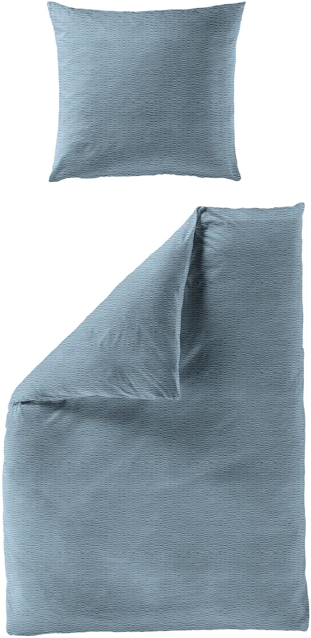 BIERBAUM Bettwäsche Chic Uni | Blau