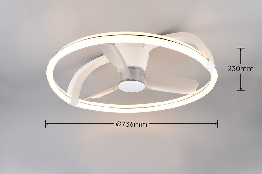 Reality Leuchten LED Deckenleuchte STOCKHOLM | Weiß