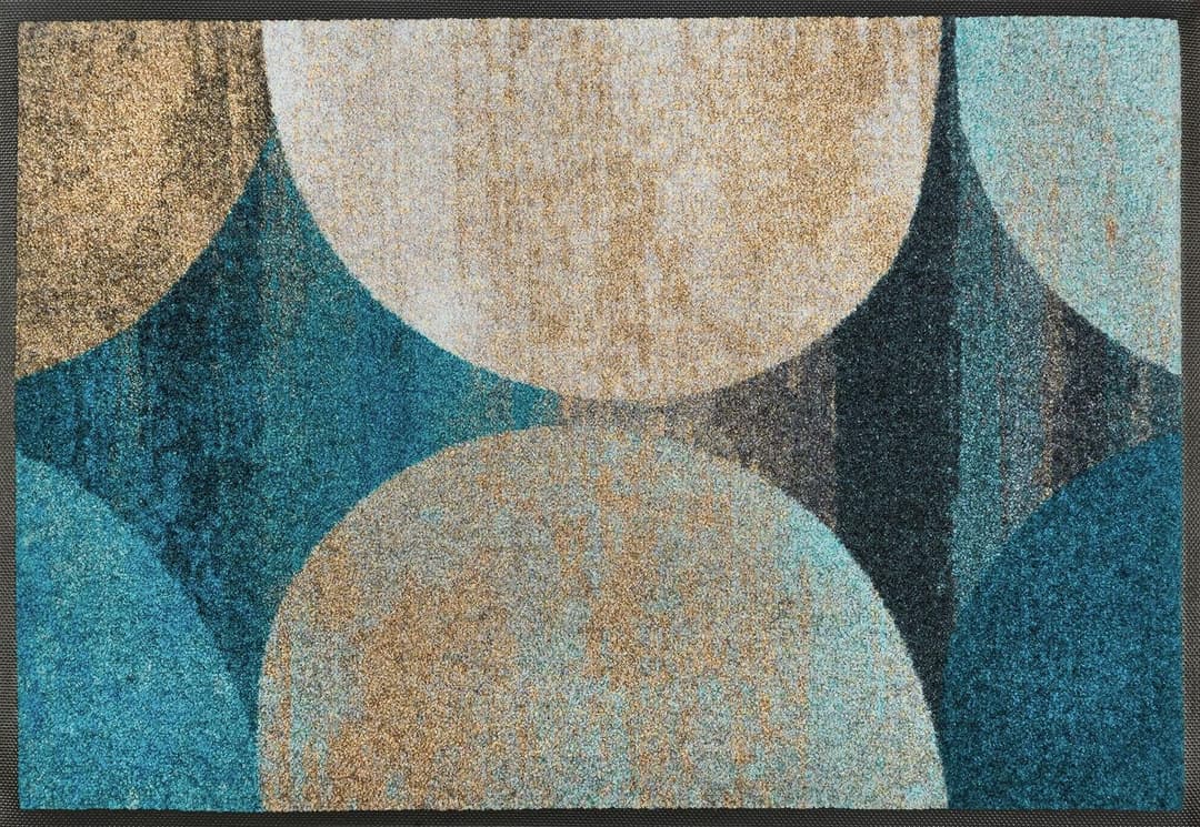 wash+dry by Kleen-Tex Fußmatte Galaxia | Blau