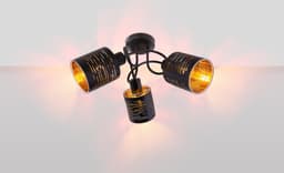 GLOBO LIGHTING Deckenleuchte TUNNO | Gold