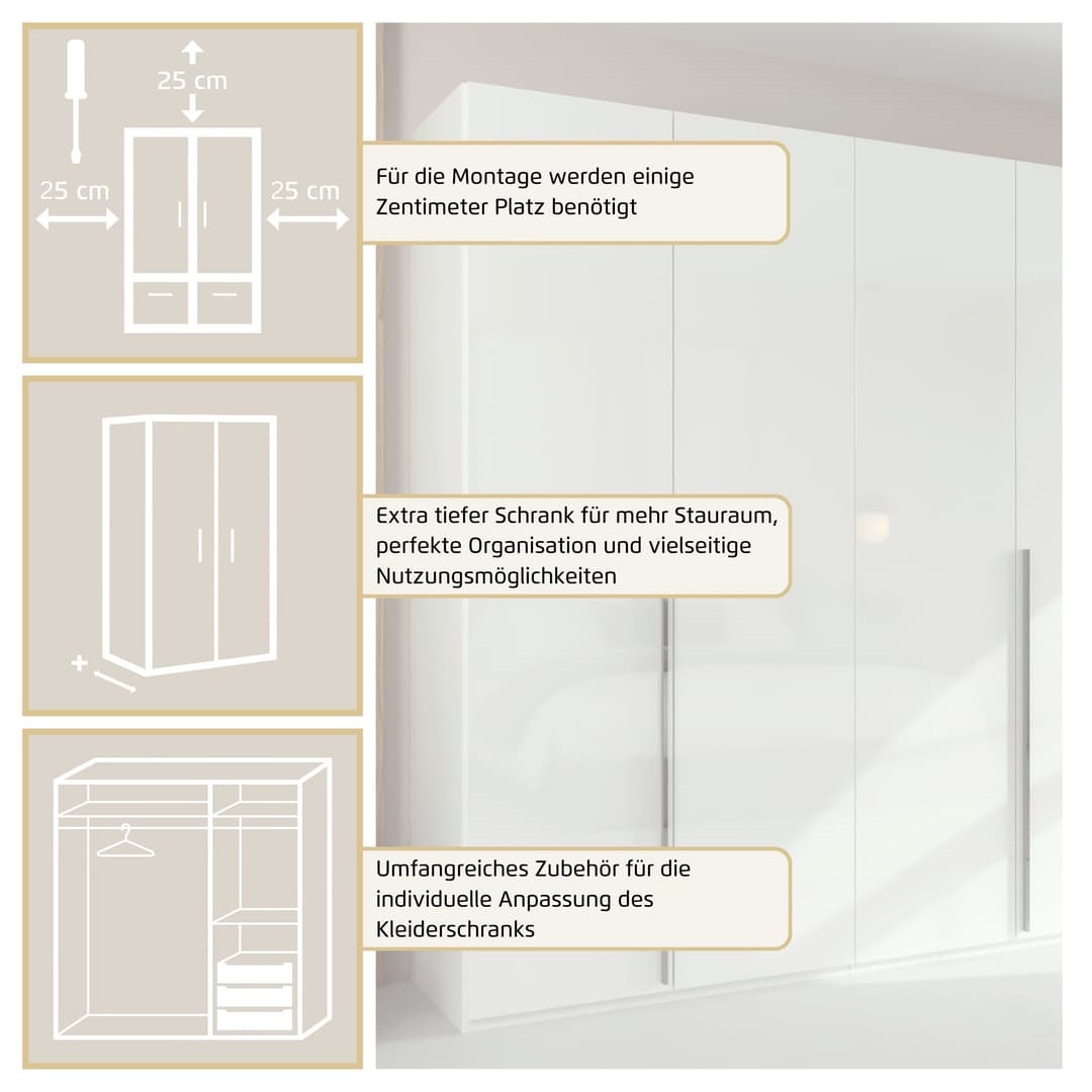 rauch MONTCLAR Kleiderschrank | Weiß