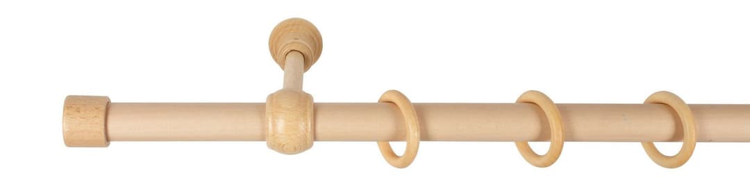 SN DECO GROUP Gardinenstange Cafiro | Holztöne