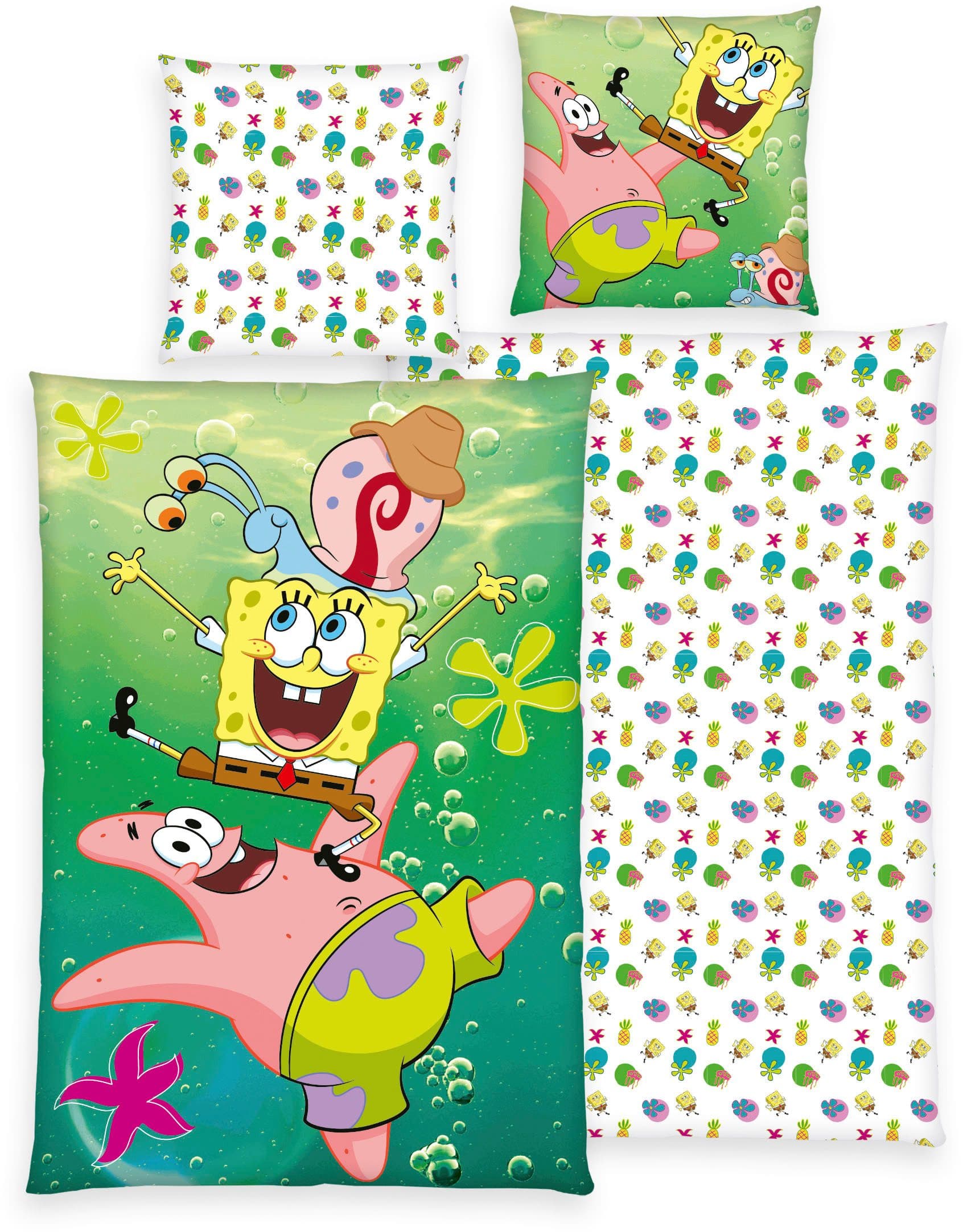 Sponge Bob Bettwäsche | Mehrfarbig