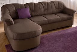 DOMO collection Ecksofa Flores Schlafsofa | Braun